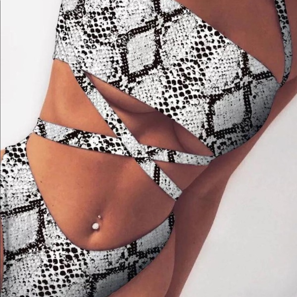 Snake skin bikini